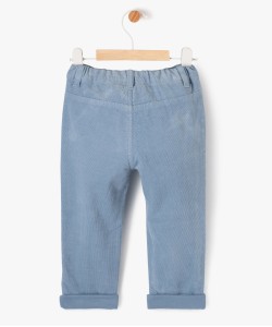 Pantalon en velours doublé jersey bébé garçon